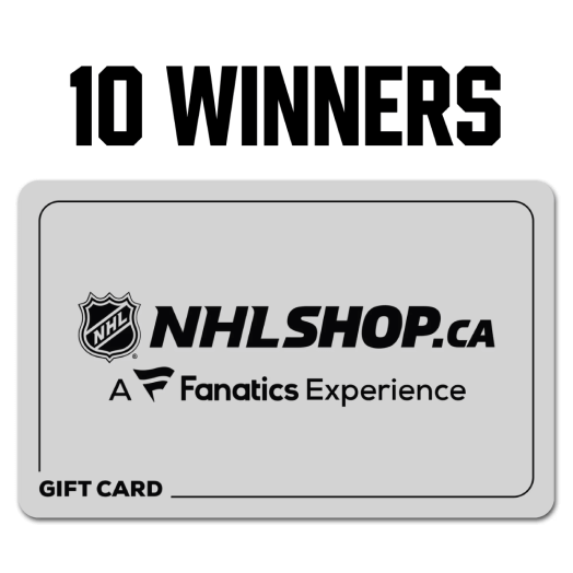 10x $100 NHLSHOP.CA E-Gift Cards