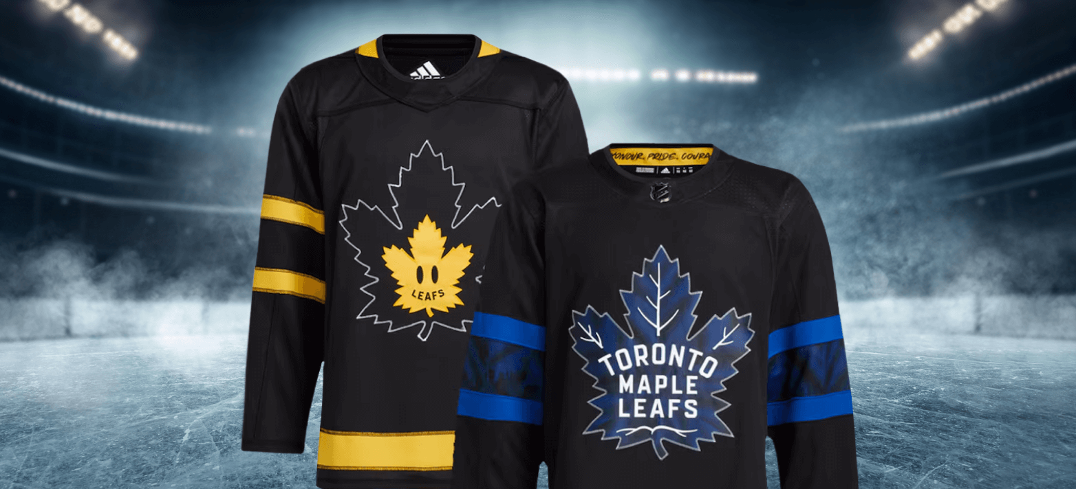 MAPLE LEAFS X DREW HOUSE FLIPSIDE ALTERNATE BLANK JERSEYS